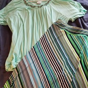 Plus Size Womans skirt & dress shirt